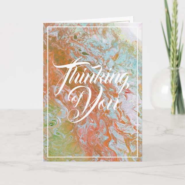 aWoF Pastel Thinking of You Card (Front)