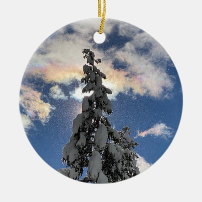 aWorld2Celebrate: Cloudbow Ceramic Tree Decoration (Front)