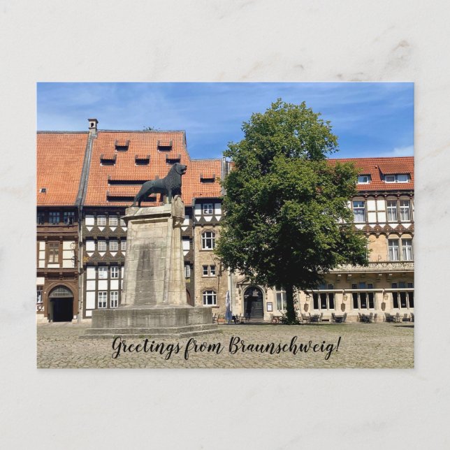aWorld2Celebrate: Greetings from Braunschweig! Postcard (Front)