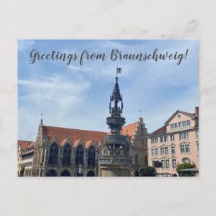 aWorld2Celebrate: Greetings from Braunschweig! Postcard