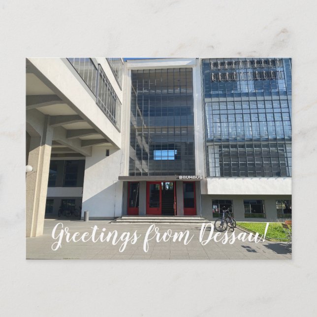 aWorld2Celebrate: Greetings from Dessau! Postcard (Front)