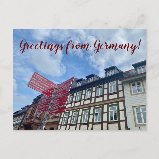 aWorld2Celebrate: Greetings from Germany! Postcard (Front)