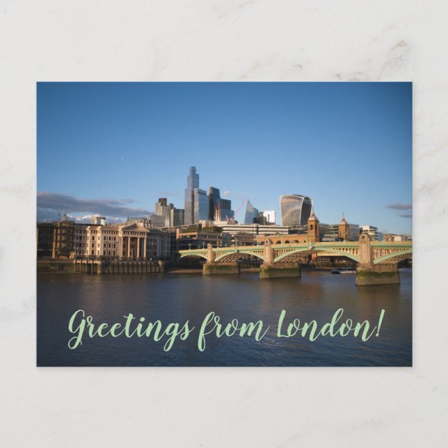 aWorld2Celebrate: Greetings from London! Postcard (Front)