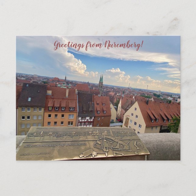 aWorld2Celebrate: Greetings from Nuremberg! Postcard (Front)