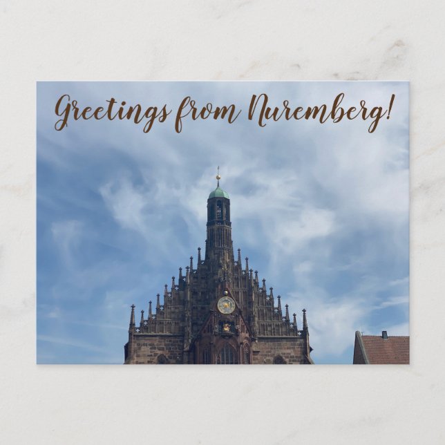 aWorld2Celebrate: Greetings from Nuremberg! Postcard (Front)