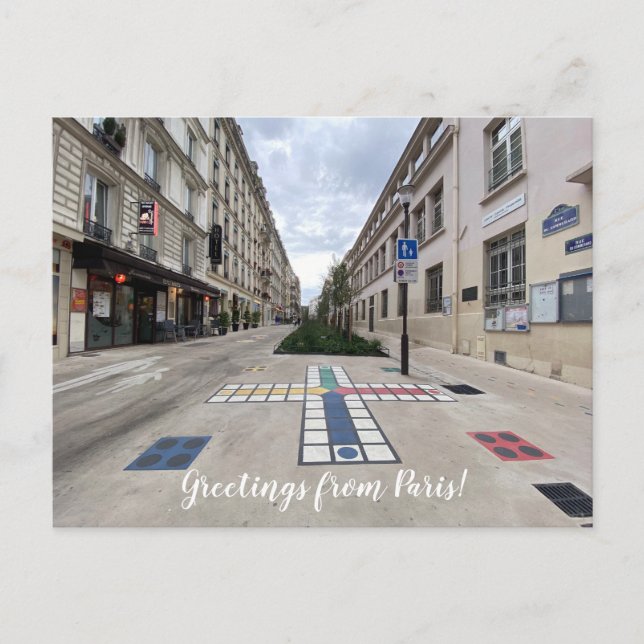 aWorld2Celebrate: Greetings from Paris! Postcard (Front)
