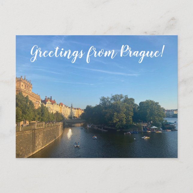 aWorld2Celebrate: Greetings from Prague! Postcard (Front)