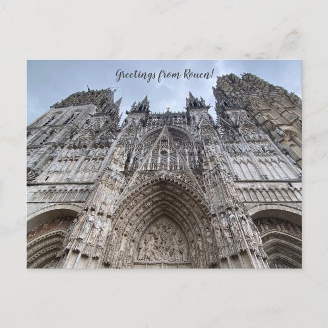 aWorld2Celebrate: Greetings from Rouen! Postcard (Front)