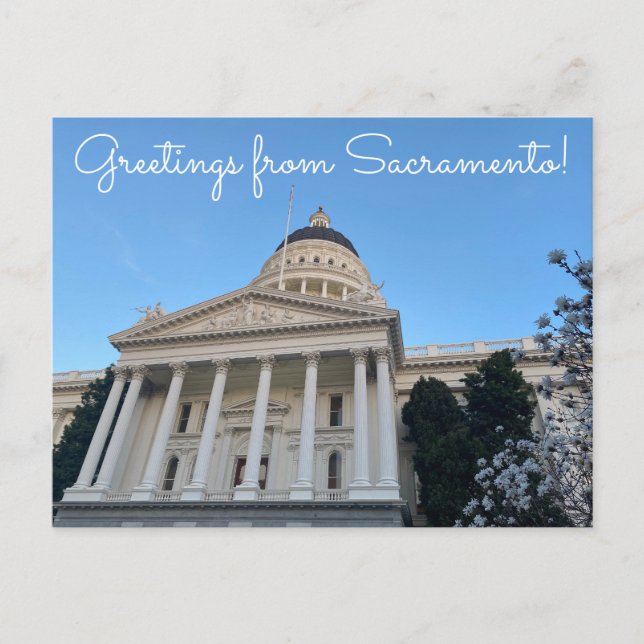 aWorld2Celebrate: Greetings from Sacramento! Postcard (Front)