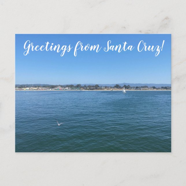 aWorld2Celebrate: Greetings from Santa Cruz! Postcard (Front)