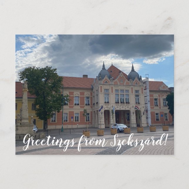 aWorld2Celebrate: Greetings from Szekszárd! Postcard (Front)