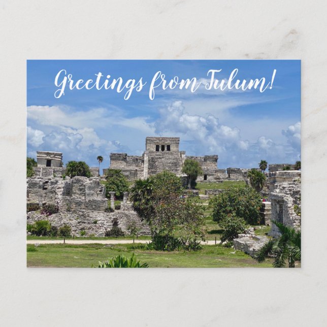 aWorld2Celebrate: Greetings from Tulum! Postcard (Front)