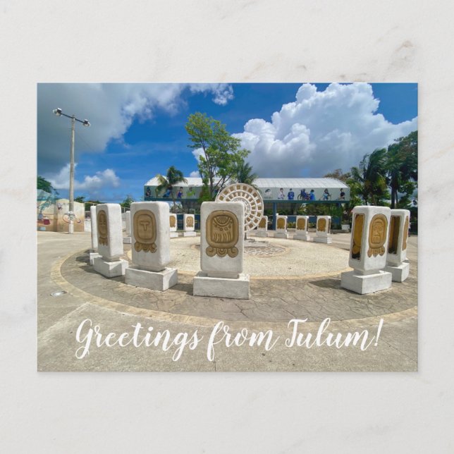 aWorld2Celebrate: Greetings from Tulum!  Postcard (Front)