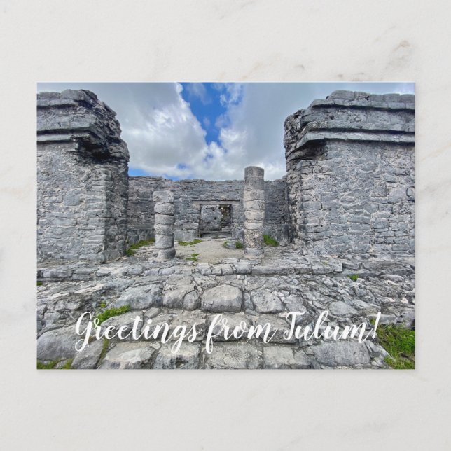 aWorld2Celebrate: Greetings from Tulum! Postcard (Front)