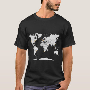 AWS Microservices Latest AWS Regions On Map T-Shirt