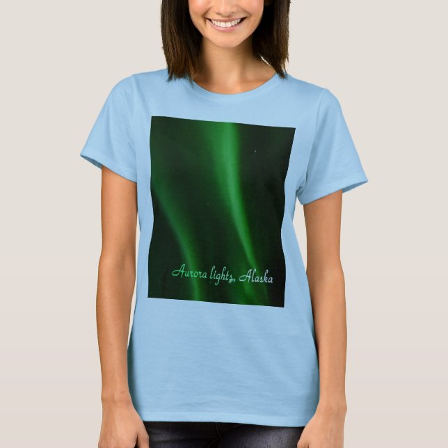 Awsome Aurora lights in Alaska, t-shirt (Front)