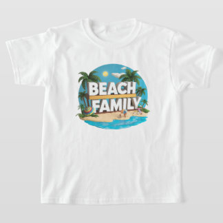 Awsome Coloured Beach Family Kids T-Shirt