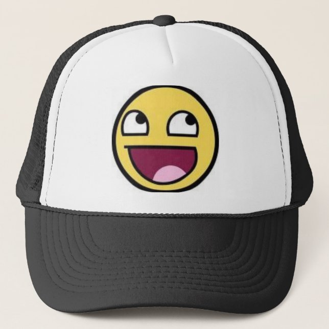 AWSOME FACE TRUCKER HAT (Front)