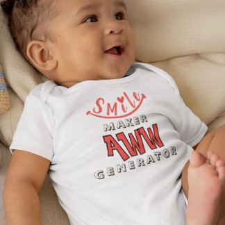 Aww Baby Smile and Heart Bodysuit