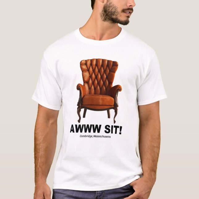 Awww Sit Cambridge Massachusetts Tee (Front)