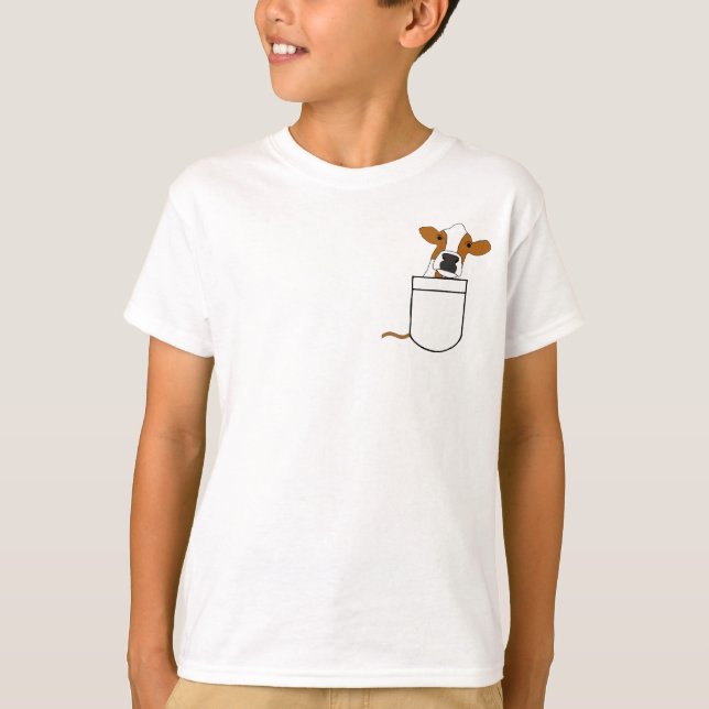 AX- Cow in a Pocket Shirt (Front)