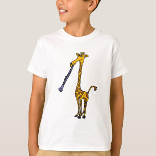 AX- Giraffe Playing the Clarinet T-Shirt