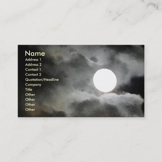 AX- Moonlight business cards (Front)