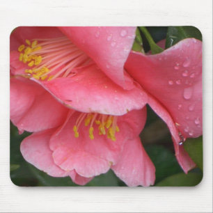AX- Pink Camelia flower mousepad
