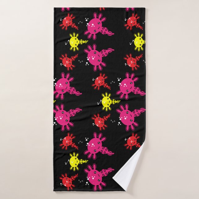 Axaotl Salamander Kids Gift Bath Towel (Bath Towel)