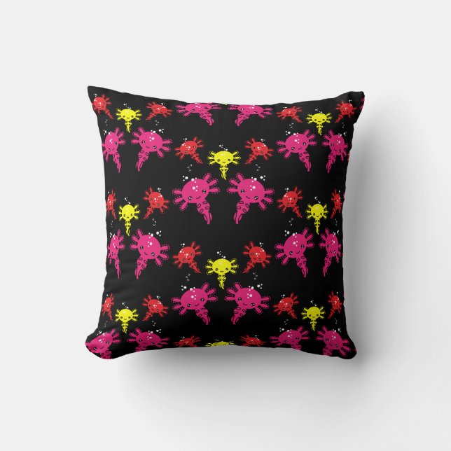 Axaotl Salamander Kids Gift Cushion (Front)