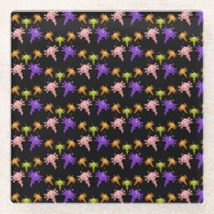 Axaotl Salamander Kids Gift Glass Coaster