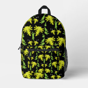 Axaotl Salamander Kids Gift Printed Backpack
