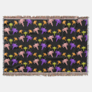 Axaotl Salamander Kids Gift Throw Blanket