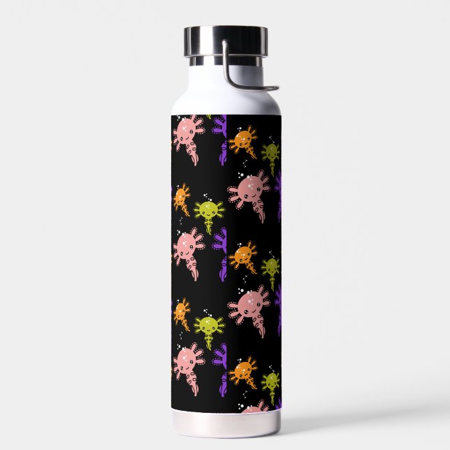 Axaotl Salamander Kids Gift Water Bottle (Left)