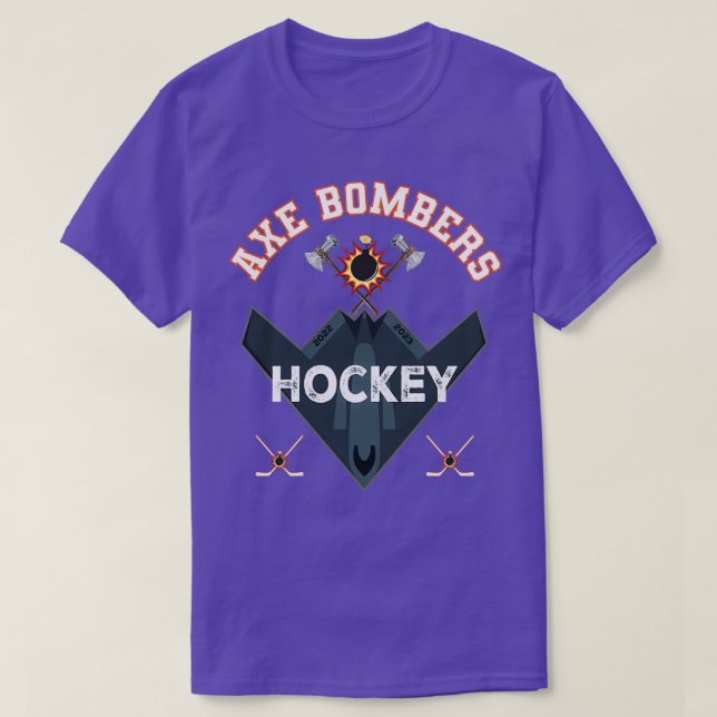Axe Bombers Hockey Team Classic TShirt (Design Front)