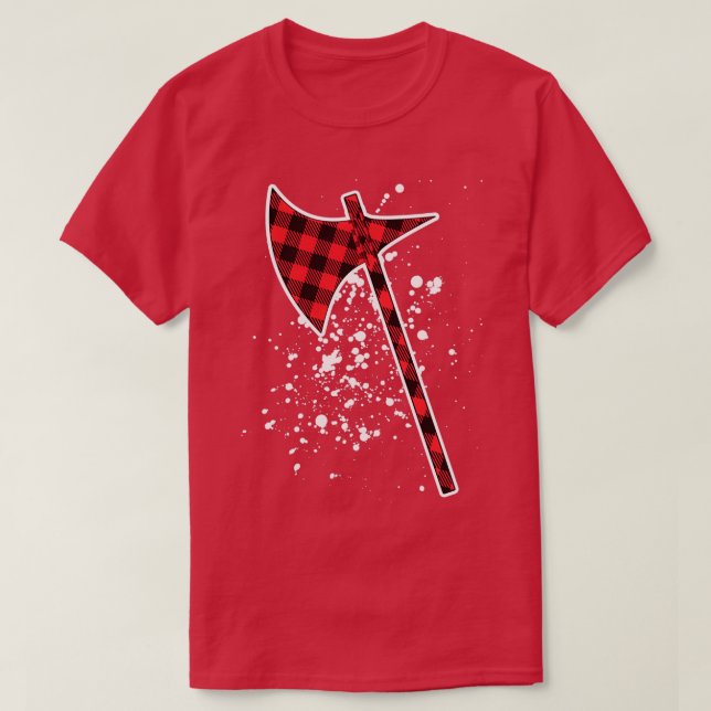 Axe Buffalo Plaid Design Classic TShirt (Design Front)