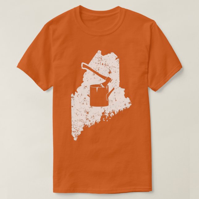 Axe Funny Logging Shirts Maine (Design Front)