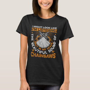 Axe Lumberjack Woodcutting Design for a Chainsaw L T-Shirt