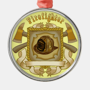 Axe Shield FireFighter ornament
