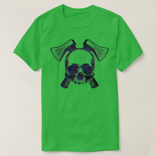 Axe Skull 4 T-Shirt (Design Front)