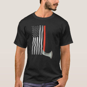 Axe Throw Sport In America With American Flag T-Shirt