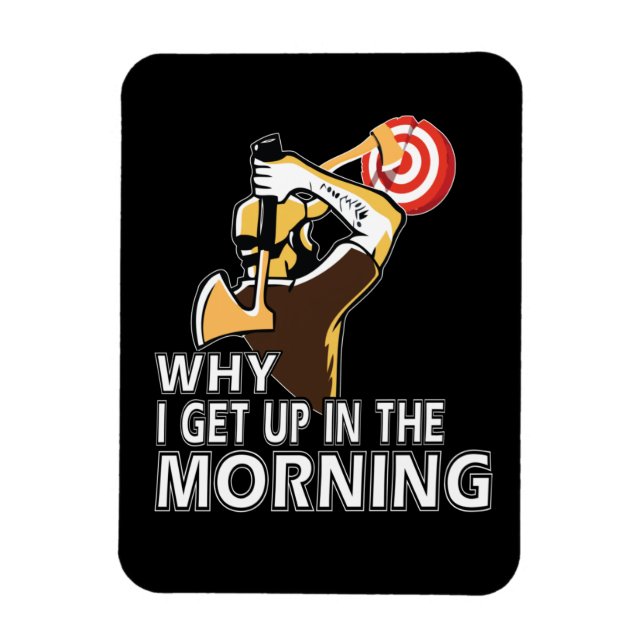 Axe Thrower Gift Men Hatchet Axe Throwing Magnet (Vertical)