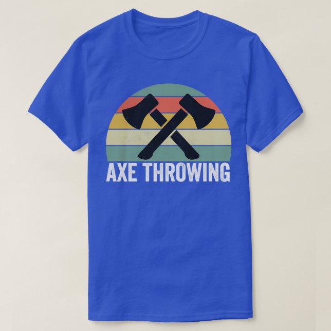 Axe Throwing Axe Throwing Design Axe Throwing Vint T-Shirt (Design Front)