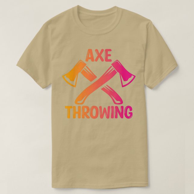 Axe Throwing Axe Throwing Lovers Axe Throwing Desi T-Shirt (Design Front)