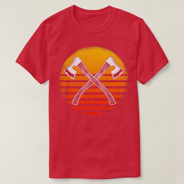 Axe Throwing Axes and Tomahawks T-Shirt (Design Front)