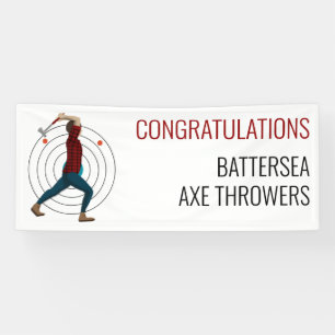 Axe Throwing Banner