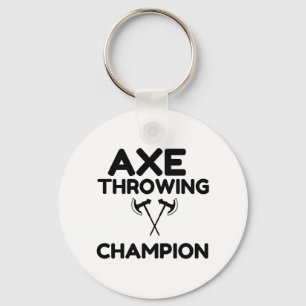 AXE THROWING CHAMPION KEY RING