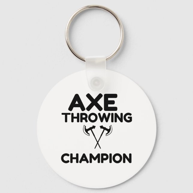 AXE THROWING CHAMPION KEY RING (Front)