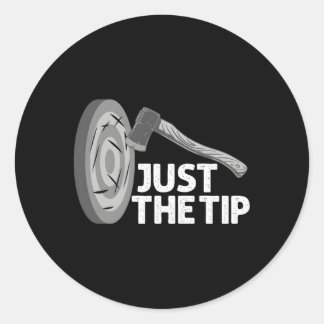 Axe Throwing For Axe Throwers Classic Round Sticker