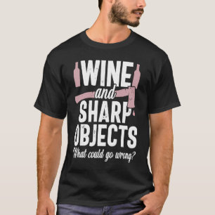 Axe Throwing Funny Wine Targets Hatchet Lumberjack T-Shirt